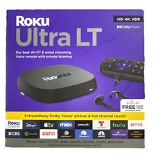 Roku Ultra LT 2025 HD Dispositivo di Streaming Digitale - Nero Nuovo Spedizione Gratuita