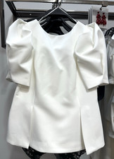 Zara Top Ecru Maniche Volant