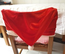 SET 4 decorazioni Natale copri sedia Christmas Babbo Natale