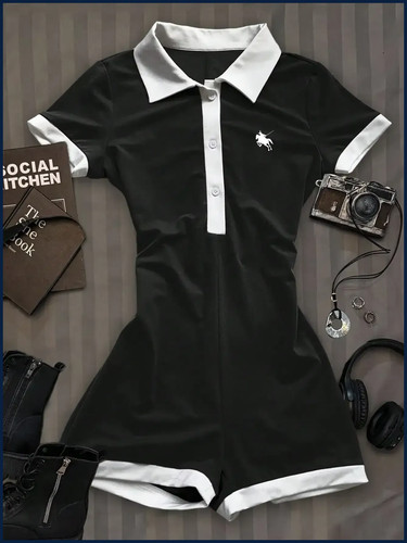Tuta donna con bavero casual - , e