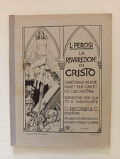 cc95,antico spartito musicale,la risurrezione di cristo,lorenzo perosi,orchestra