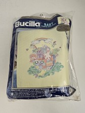 Kit copri culla punto croce timbrato Bucilla Welcome Baby Arca di Noè 2000 #42697