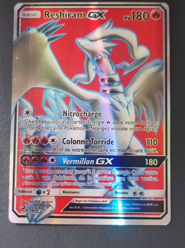 Carte pokémon reshiram - pokémon,