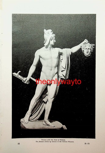 Perseo con testa medusa - testa,