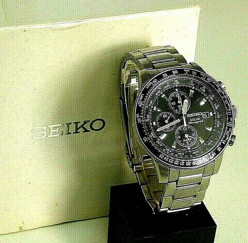 Seiko solar flightmaster pilot - seiko,