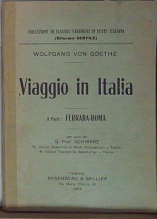 Von goethe viaggio - viaggio, in