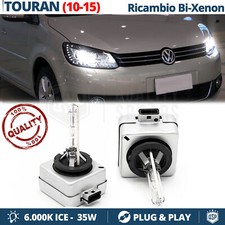 2 Lampadine BIXENON D3S PER VW Touran 1 2010> Luci 35W 6000K HID  BIANCO GHIACCI