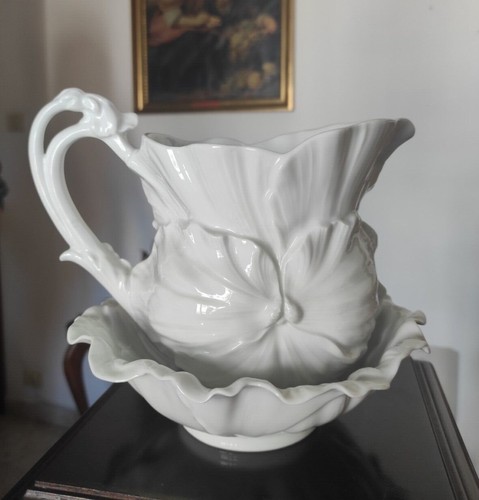 Brocca con ciotola ceramica - brocca,