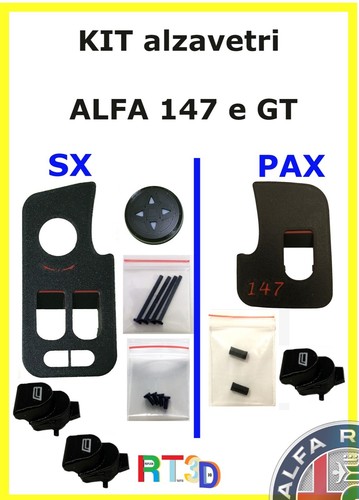 Kit alzavetri pulsantiere - alzavetri, x