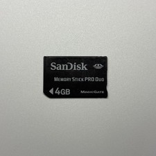 SANDISK MEMORY STICK PRO DUO MAGIC GATE 4GB NERA RARA PSP PLAYSTATION