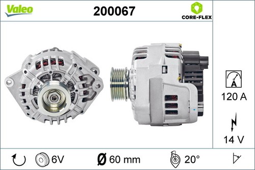 Alternatore valeo 200067 per - valeo,