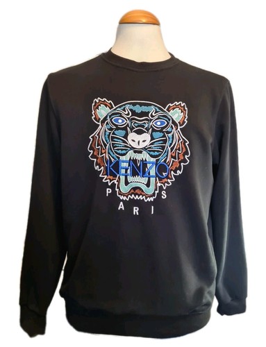 Felpa kenzo paris tiger - felpa, nera