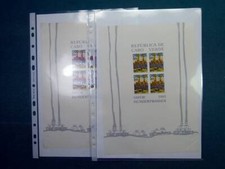 1985 Capo Verde serie di 3 foglietti HUNDERTWASSER Specimen leggeri difetti rari
