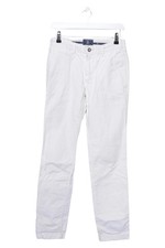 morris pantalone uomo tessuto chino bianco W32/48/M casual classico