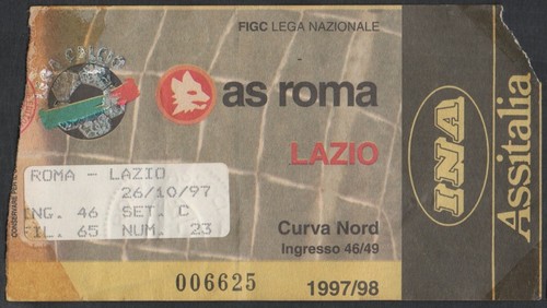Biglietto stadio ticket roma - biglietto,
