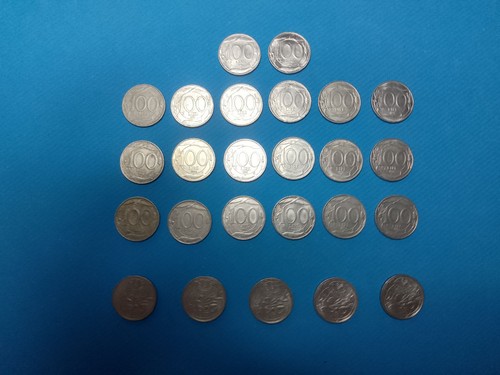 Lotto monete 100 lire - 100,