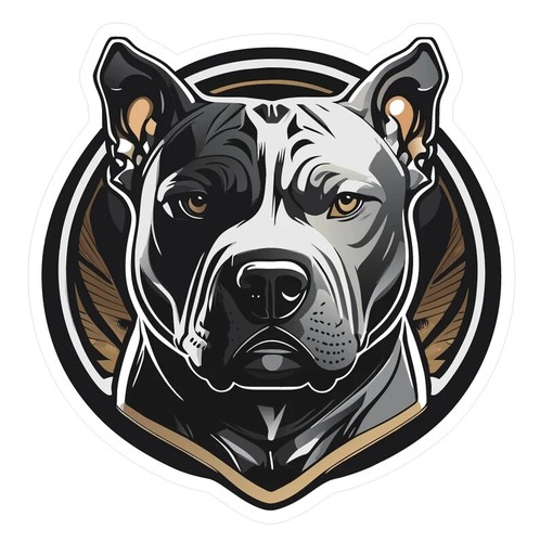 Adesivi stickers dog - stickers, pitbull