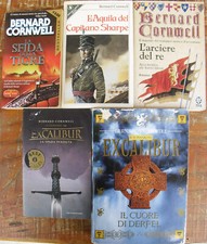 Lotto romanzi storici Bernard Cornwell Excalibur aquile Sharpe spada perduta re