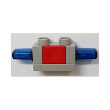 LEGO - Sirena Duplo - Luci e Suoni - Pulsante Rosso, Luci Blu - Grigio Chiaro