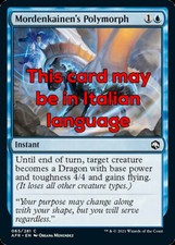 MTG 2x MORDENKAINEN's POLYMORPH FOIL EXC - METAMORFOSI DI MORDENKAINEN - AFR