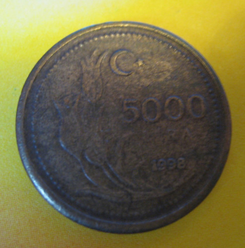 Turchia 5000 lire 1998 - -,
