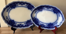 Bellissimo set di 2 piatti blu