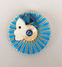 Lea Stein Collerette brooch in