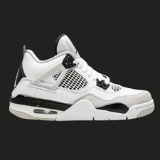 Nike Air Jordan 4 Scarpe Military Black - Bianche/Nere/Grigie Neutrale