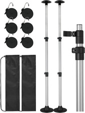 Adjustable Boat Cover Support Poles - 2 Pack for V Hull/Jon/Pontoon Boats