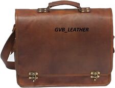 Borsa a tracolla da uomo 18" in pelle ad alto profilo vintage per laptop mess...