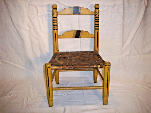 Sedia piccola dipinta mano - sedia, a