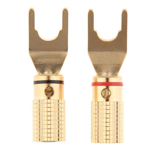 Connettore placcato oro vite - a,
