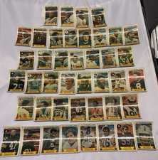 1980 Stop N Go 3-D NFL Football Stars set di carte parziali incomplete 42 di 48