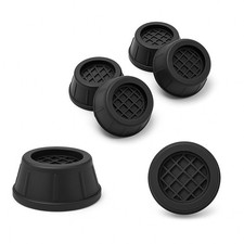 Set 4 Piedini Antivibrazione in Gomma Lavatrice Supporti Universali Anti-Scivolo