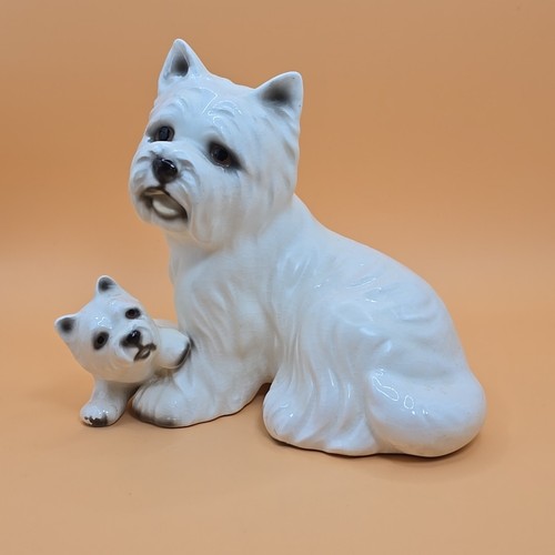 Statuina cane ceramica - , west