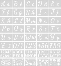 40 Pezzi Stencil per Lettere