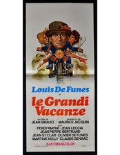 locandina LE GRANDI VACANZE louis de funes moto girault mayne B168