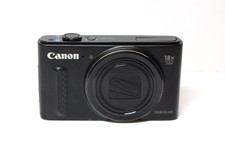 Canon SX610 HS Powershot Compatta 18x Zoom Nera + Custodia e Scatola - SX 610HS