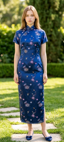 Maxi abito vintage golden bee - maxi,