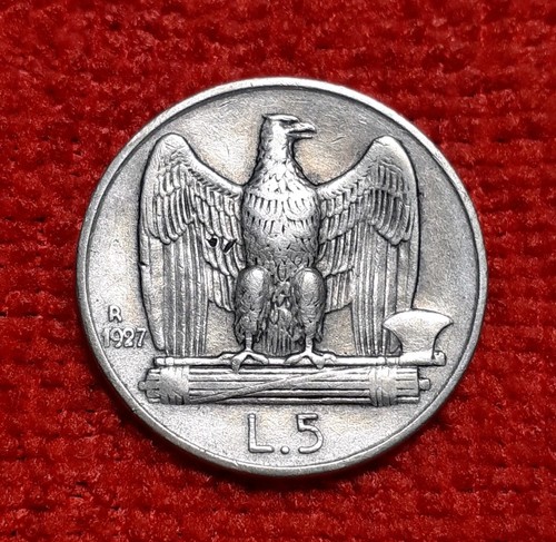 Regno iii 5 lire - iii°, 1927