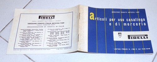 Catalogo pirelli listino - pirelli,