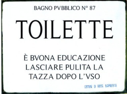 Targa tabella insegna - , metallo