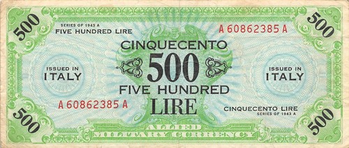 Italy 500 lire series of - ,