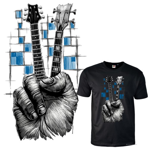 Shirt chitarra elettrica - t-shirt,