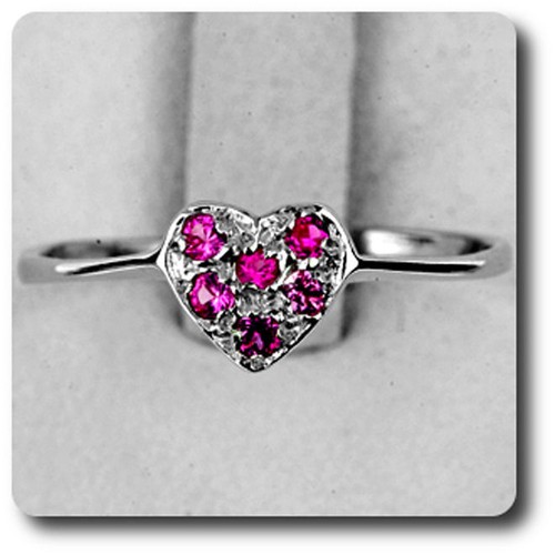 Anello zaffiro rosa argento - anello,