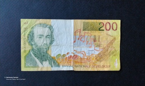 Billet banque 200fr belge - billet,