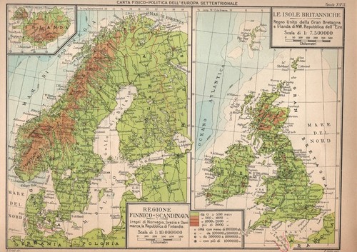 Carta geografica penisola - carta,
