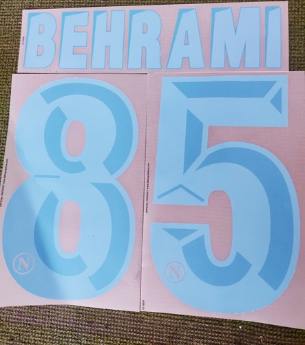 Ssc napoli nameset kit - nameset,