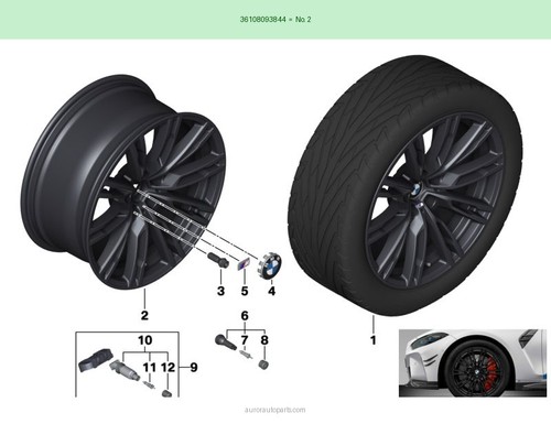 Bmw cerchio lega originale - cerchio,