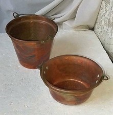 2 secchielli arredo vintage da